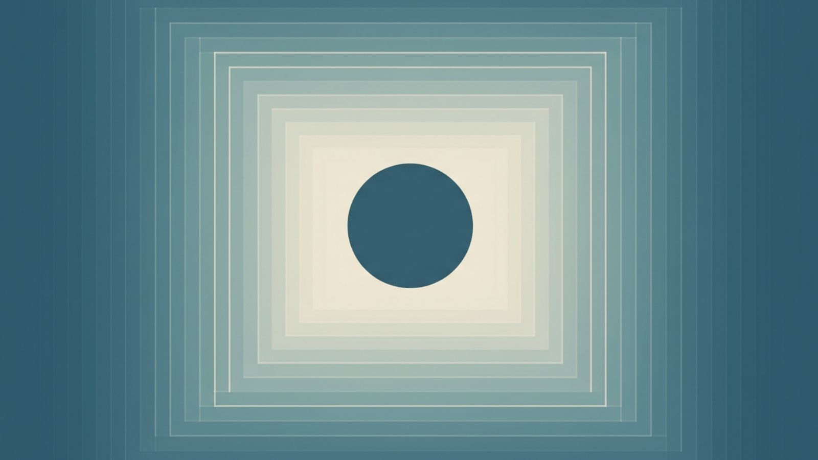 A minimalist geometric illustration with soft radiating lines converging to a single point, symbolizing focused attention and grounded intentionality.