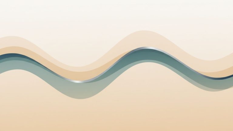 A minimalist illustration of gently rising and falling wave-like lines, symbolizing the natural ebb and flow of motivation.
