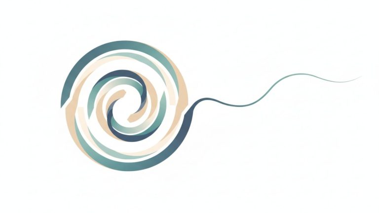 A minimalist illustration of a looping circular pattern with a small new path branching out, symbolizing why old habits persist even when change begins.