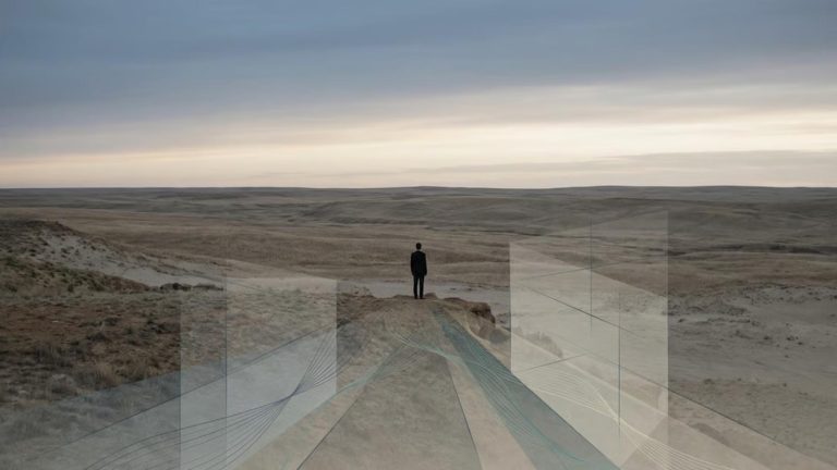 Conceptual image representing critical thinking and focus, exploring whether the law of attraction is confirmation bias or a practical mindset shift.